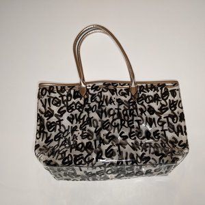 Victoria's Secret Script Logo Clear Plastic Tote